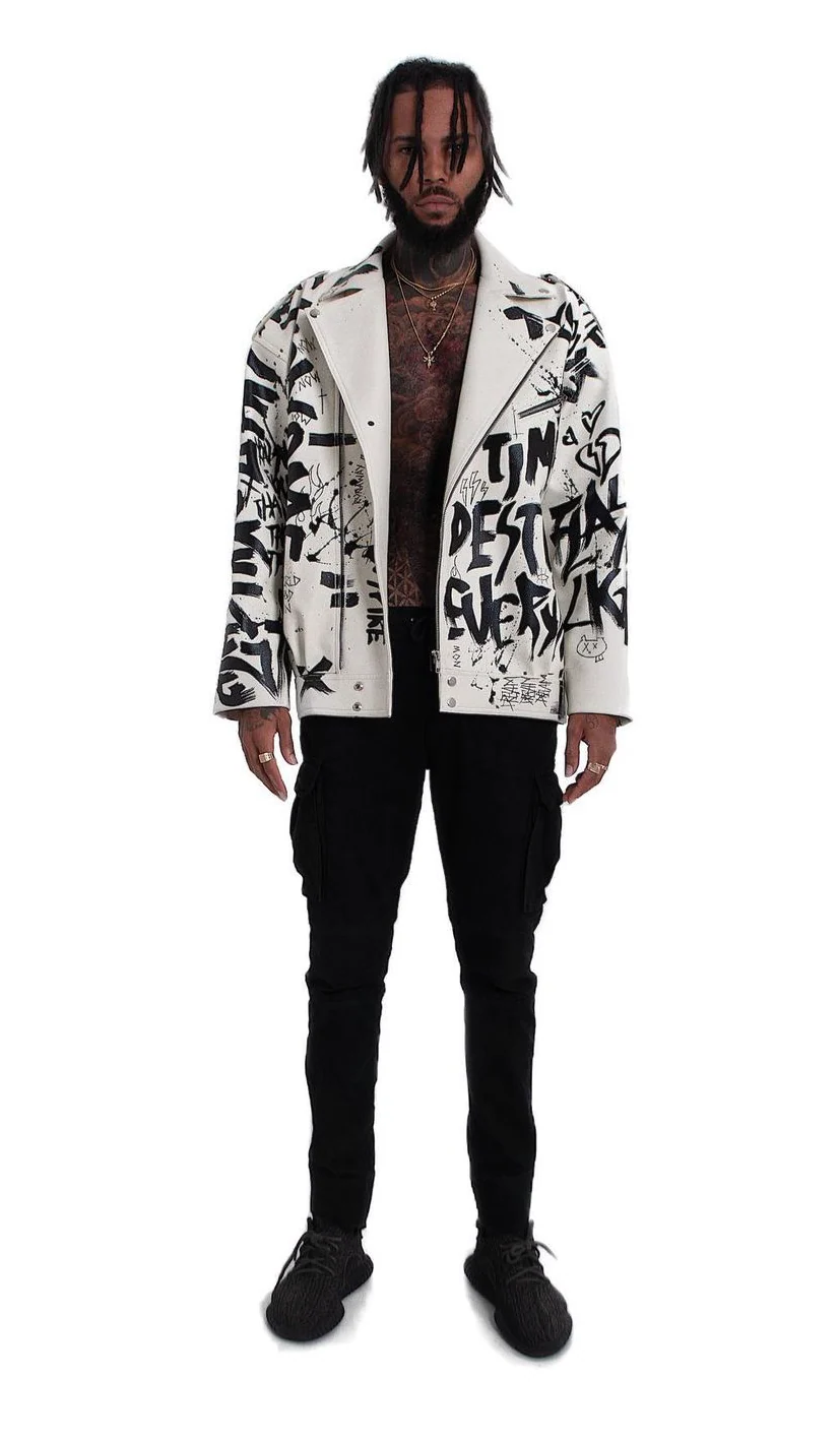 Custom faux leather jacket - Image 4