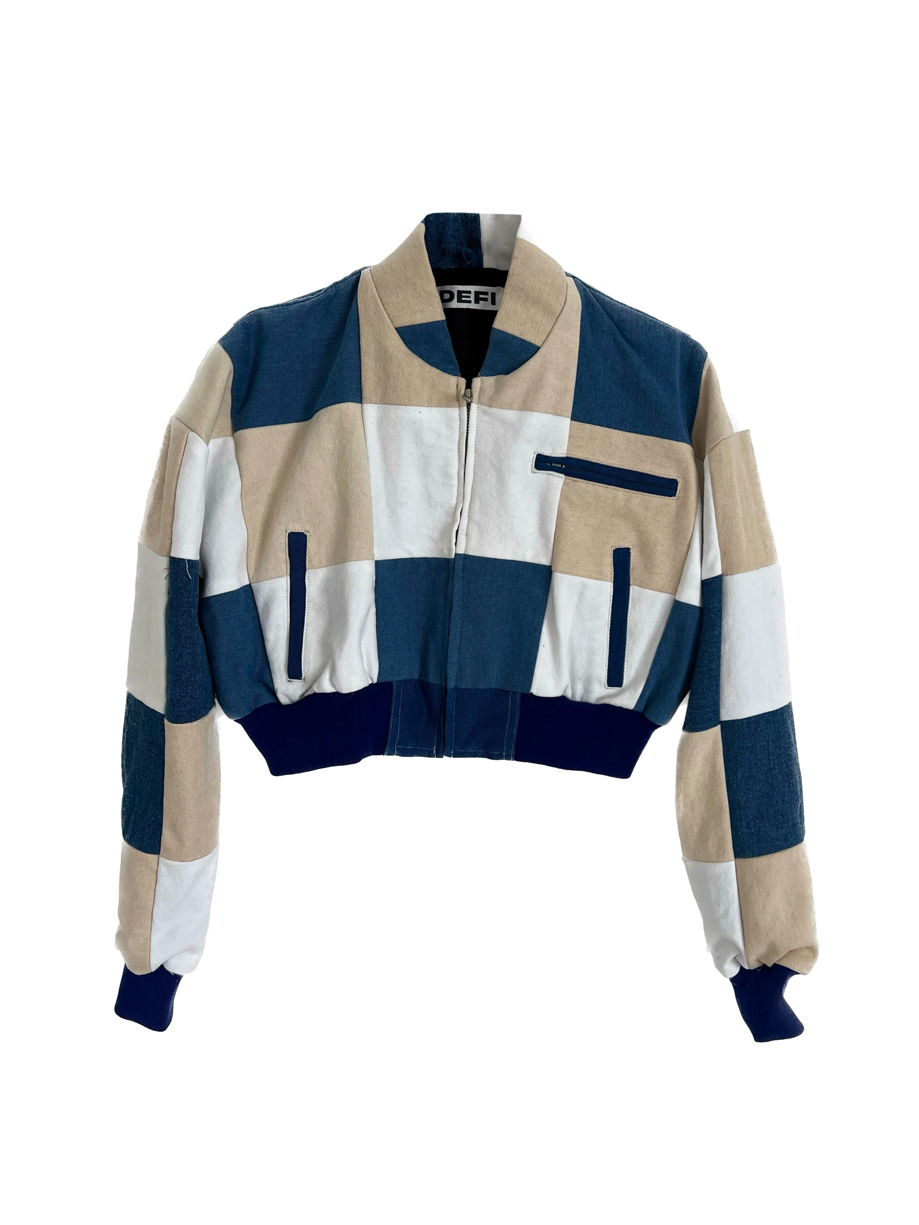 JACKET DENIM PATCHWORK.