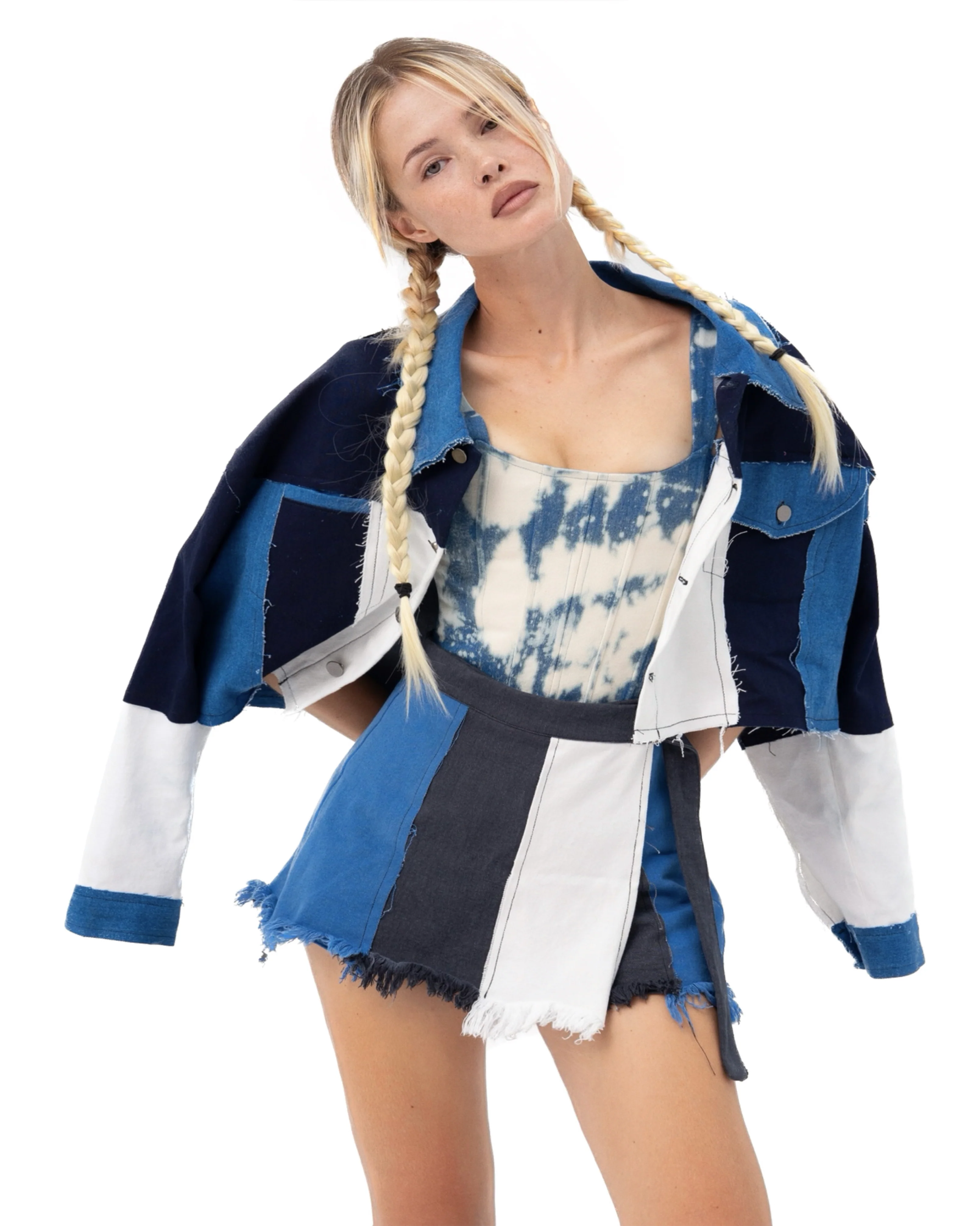 SHORTS SKIRT PATCHWORK. - Image 2